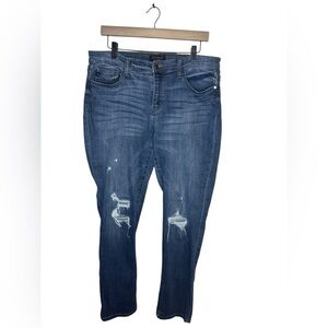 Judy Blue High Rise Distressed Boyfriend Fit Jeans Size 31
